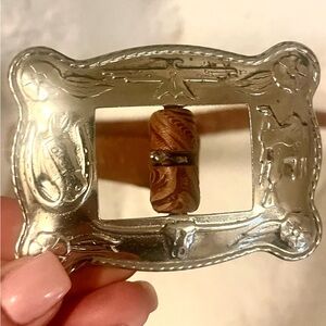 Silver Western Belt buckle and belt women’s xs